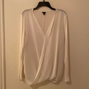 Ann Taylor white long sleeve top XXL
